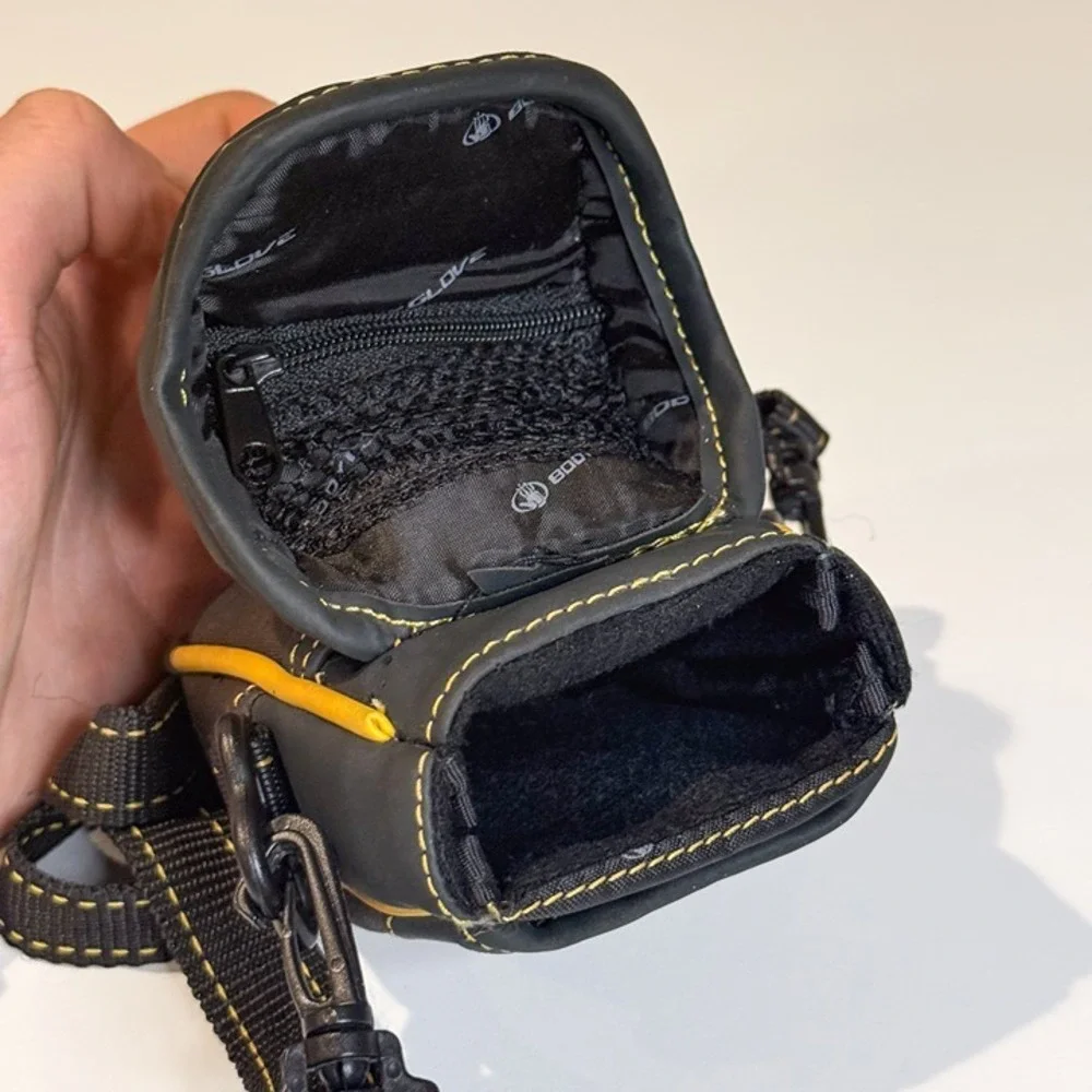 Body Glove Camera Pouch Case with Detachable Strap & 4 Pockets | Grey/Yellow